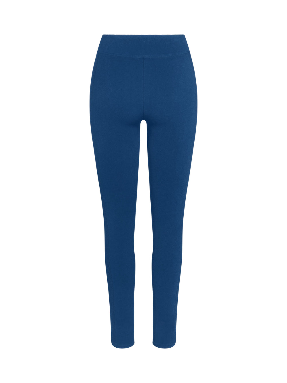 Women's 7/8 Seamless Compression Leggings back view  in Astral Blue