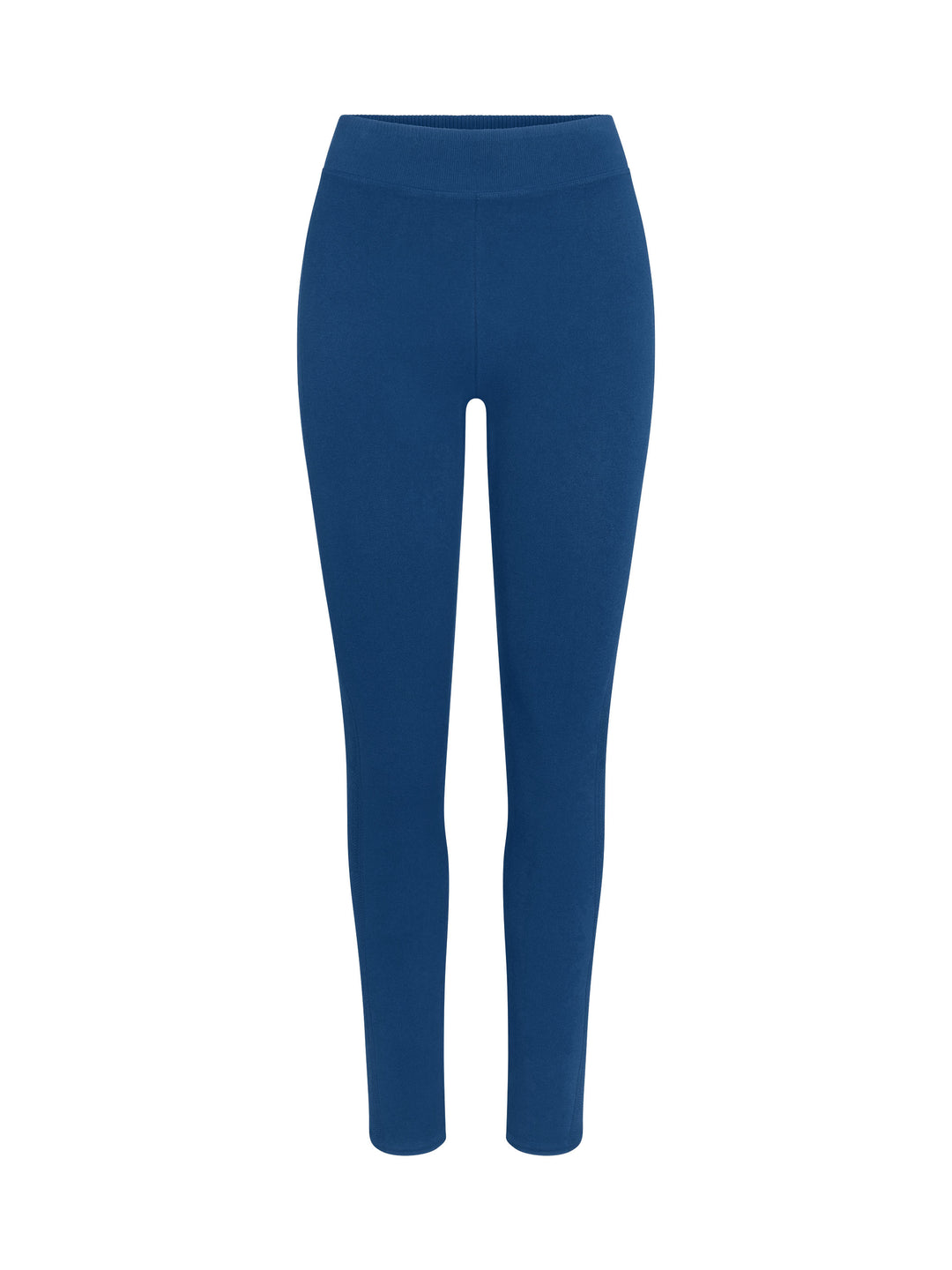 Women's 7/8 Seamless Compression Leggings front view in Astral Blue