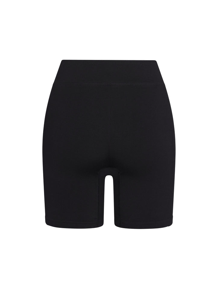 Women's Compression Short back view in black.