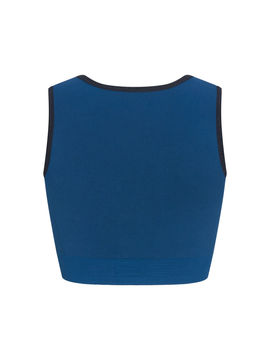 Compression Knit Sports Bra back view in Astral Blue